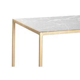 Juego de 2 mesas DKD Home Decor Blanco Negro Dorado 100 x 28 x 80 cm Juego de 2 mesas DKD Home Decor Blanco Negro Dorado 100 x 28 x 80 cm