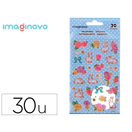 Imaginovo Pegatinas Flores y Conejos Papel 190x104 mm Blister Precio: 1.49999949. SKU: B13AT7NVGA