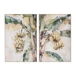 DKD Home Decor Cuadro Tropical Palmera Bananera Verde Amarillo 122.5 x 82.5 cm Lienzo y PS (2 Unidades) Precio: 151.89000046. SKU: B1EC52388A