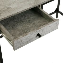 Escritorio Versa Jack Gris Madera Metal 48 x 76 x 110 cm