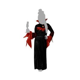 Disfraz Niña Vampiresa Negro Halloween Vestido Con Sombrero 5-6 Años