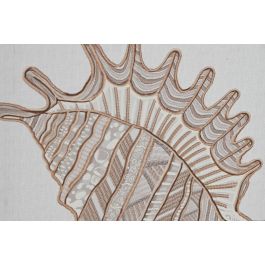 DKD Home Decor Cuadro Mediterraneo Beige Marron Lienzo 3.5 x 30 x 30 cm (4 Unidades)