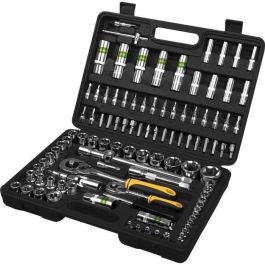 Fieldmann FDG 5001-108R Juego de Llaves de Vaso de 108 Piezas con Vasos de 1/4" y 1/2" y Estuche de Almacenamiento Precio: 107.58999955. SKU: B18RR3VWG8