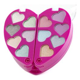 Inca Maquillaje Infantil Set de Maquillaje Portátil en Forma de Corazón con Variedad de Colores y Texturas 1 unidad