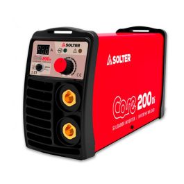 Solter Core 200di Soldador Inverter 200A con Accesorios, Tecnología Nanocrystalline, Arc-Force y Hot-Start