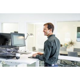 Mousetrapper Advance 2.0+ Reposamuñecas Ergonómico USB-A, 8 Teclas Programables, 6000 dpi, Compatible Windows/macOS, Negro/Blanco