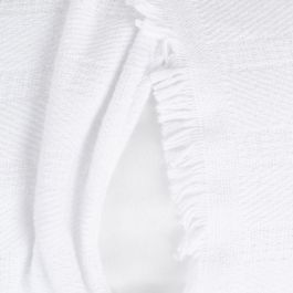 Cojín Blanco Algodón-Poliéster 70 X 50 cm