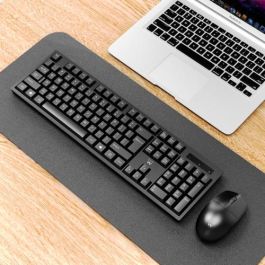 Ewent EW3281 Kit Teclado y Ratón Inalámbrico RF Universal QWERTY Español Negro, 1000 DPI, Teclas Programables, Nanoreceptor USB