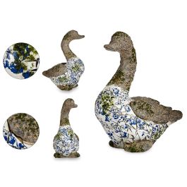 Figura de Pato Mosaico Azul en Poliresina - Ibergarden 17x42x40 cm (2 Unidades) Precio: 64.58999965. SKU: B1D9RHHE8R