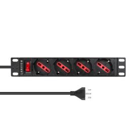 Lanview 10'' rack mount power strip, 2m, 13A with 4 x Schuko/italian type socket Precio: 21.88999989. SKU: B17KPP2XJ2