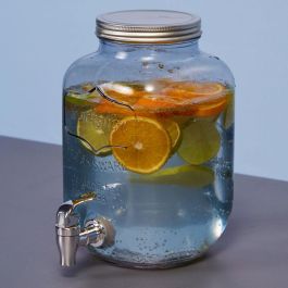 Day Dispensador Bebida 4 L Cristal Con Tapa Metal