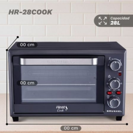 Grunkel Horno de Sobremesa HR-28COOK 28L 1600W con Convección
