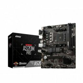 Msi Placa Base AM4 A520M Pro, Socket AM4, Chipset AMD A520, Formato Micro ATX