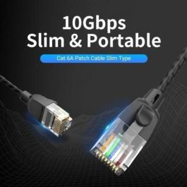 Cable de Red Rígido UTP Categoría 6 Vention IBJBK Negro 8 m Cable de Red Rígido UTP Categoría 6 Vention IBJBK Negro 8 m