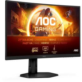 AOC CQ27G4X Monitor Curvo Gaming 27" Quad HD (2560x1440) 180Hz 1ms MPRT (0.5ms GTG) HDMI DP VA
