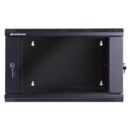 MicroConnect Armario Mural Rack 19" 6HU Fondo 550mm Doble Cuerpo para CCTV/Alarma/Control de Acceso Negro RAL9004
