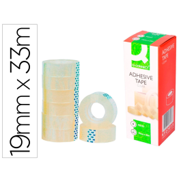 Q-connect Cinta Adhesiva Transparente 33 mt x 19 mm Precio: 4.49999968. SKU: B1GDBTZBRK