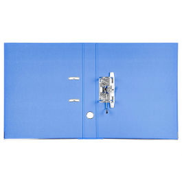 Liderpapel Archivador de Palanca Folio Documenta Forrado PVC Rado con Compresor Metálico y Ollao Lomo 52 mm Azul