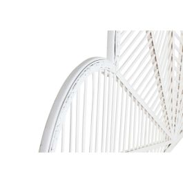 DKD Home Decor Cabecero de Cama Urban Blanco Bambú y Ratán para Cama de 180 cm (190 x 81 cm)