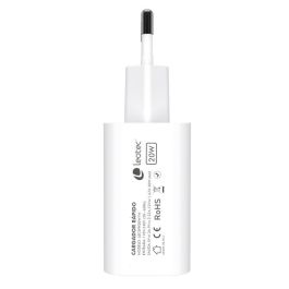 LEOTEC Cargador Rápido 20W USB-C PD 3.0 Blanco