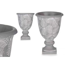 Copa Cemento Gris Grande Hojas 17X25 Ibergarden (6 Unidades)