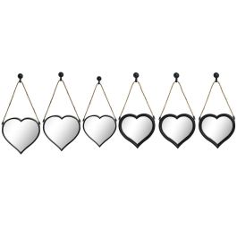 Juego de Espejos DKD Home Decor Espejo Corazón Negro PP 2 Unidades (27 x 3 x 27 cm) Precio: 35.50000003. SKU: B13FW3Q6XQ