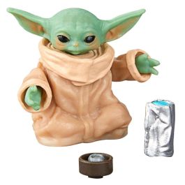 Hasbro G0048 Figura Grogu Star Wars The Black Series 15 cm con coche flotante y collar Mitosaurio