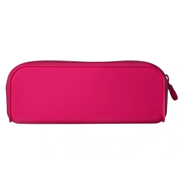 Antartik Estuche Portatodo Prisma Silicona Soft Rectangular Rosa Fucsia 185x50x75 mm