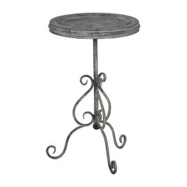 Mesita Gris Metal 45,50 X 45,50 X 73,50 cm