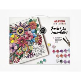 Alpino Set de Pintura por Números Color Experience Completo con Lienzo 40x30 cm, 21 Pinturas Acrílicas 3ml y 3 Pinceles