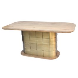 Mesa Comedor Glam DKD Home Decor Dorado 110 x 76 x 210 cm Precio: 1142.49999996. SKU: B1GK5MHYE7