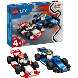 LEGO 60464 City Coches de Carreras F1 Williams Racing y Haas - Juguete para 4+ Años