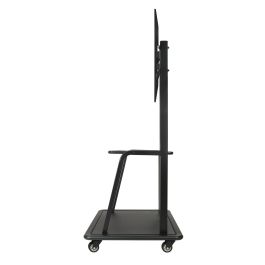 Tooq Soporte TV suelo con ruedas para pantallas de 37" a 100", hasta 150 kg, ajuste de altura, negro