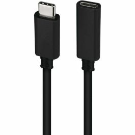 Nanocable gren2x2 Cable Prolongador USB-C 3.2 Gen2x2, 20Gbps, 100W/5A, 4K/60Hz, Macho a Hembra, Negro, 1 Metro