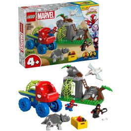 LEGO 11199 Todoterreno Dinosaurio y Equipo Spidey Set de Construcción Marvel con Spidey, Miles Morales, Rino y Spider Fantasma
