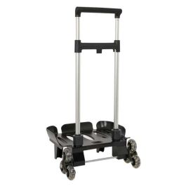 Safta Carro Portamochilas Plegable Triple Rueda Trolley Negro 32x88x23,5 Cm Edad Mínima 3 Años