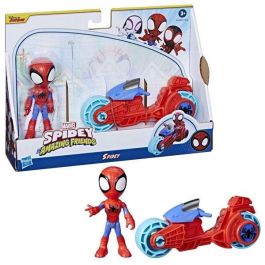 Figura spidey 10 cm con motocicleta - modelos surtidos