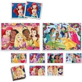 Clementoni - Edukit - Princesas Disney - Caja de aprendizaje 4 en 1 - 2 rompecabezas, 1 nota, 1 juego de 6 cubos - Made in Italy Clementoni - Edukit - Princesas Disney - Caja de aprendizaje 4 en 1 - 2 rompecabezas, 1 nota, 1 juego de 6 cubos - Made in Italy