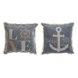 Cojin Atlantico DKD Home Decor Azul Blanco 10 x 45 x 45 cm (2 Unidades) Precio: 25.88999974. SKU: B18RBL66LV