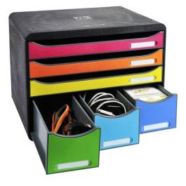 Exacompta Fichero de cajones Iderama Arlequín 6 cajones multicolores, para documentos DIN A4+, 270x355x271 mm Precio: 60.95000021. SKU: B1FA998GN4