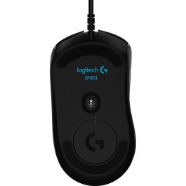 Logitech G G403 HERO Ratón Gaming Óptico USB Derecho 25600 DPI Negro con Iluminación Personalizable y Peso Ajustable