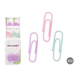 Clips Pincello 60 pzs, surtidos colores morado, rosa, verde, 8x13x2 cm (48 Unidades) Precio: 28.69000024. SKU: B15SX35P76
