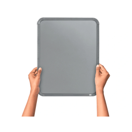 Nobo Pizarra Magnética Blanca para Hogar, Acero, Marco Slim Plata, 280x360 mm