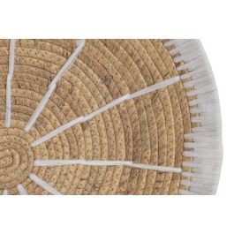 DKD Home Decor Decoracion Pared Boho Natural Blanco 6 x 45 x 45 cm (4 Unidades)