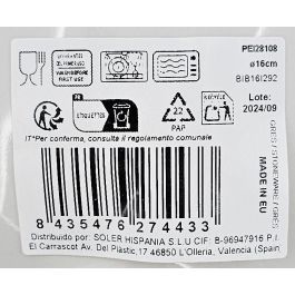 La Mediterranea Bol Peixe Iberica Brillo 16 cm (24 Unidades)