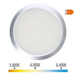 Downlight ajustable led superficie/empotrar 20 W 2.050 lm marco cromo 3 temperaturas de luz