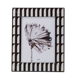 Marco de Fotos Romimex Blanco Negro Vidrio 15 x 20 x 1 cm Precio: 18.49999976. SKU: B1589BHSSM