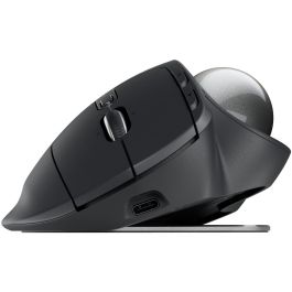 Logitech Ratón Ergonómico Inalámbrico MX ERGO S, Seguimiento Óptico Avanzado, Inalámbrico por Bluetooth y Receptor USB Logi Bolt, DPI Ajustable