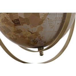 Globo Terraqueo Vintage DKD Home Decor Dorado Rosa Palo 20 x 39 x 28 cm