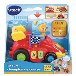 VTECH Titours, Campeón de carrera - Coche de juguete para bebés de 12 a 36 meses que acelera al presionar